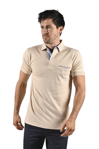 Polo regular fit Tikar - Beige