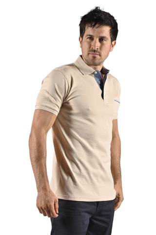 Polo regular fit Tikar - Beige