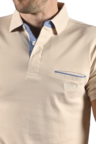 Polo regular fit Tikar - Beige