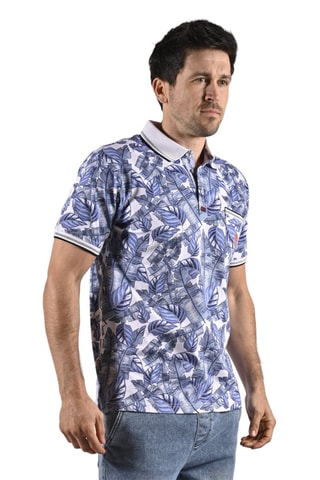 Polo Pechot - Blanco y azul