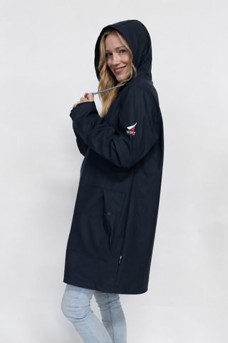 Parka impermeable con capucha Raina - Azul marino