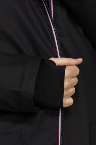 Parka impermeable con capucha Raina - Negro