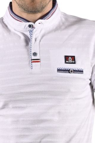 Polo Facto - Rojo, blanco y azul