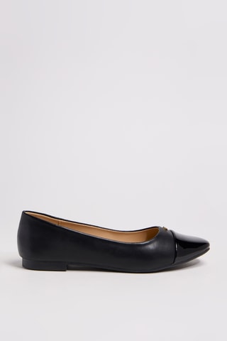 Ballerine in vernice - Nero
