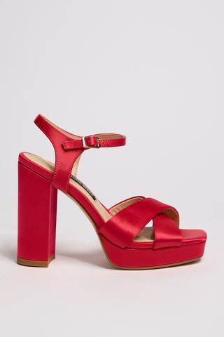 Sandali con tacco - Fucsia