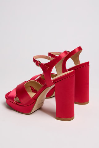Sandali con tacco - Fucsia