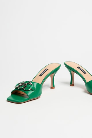 Sandali con tacco - Verde