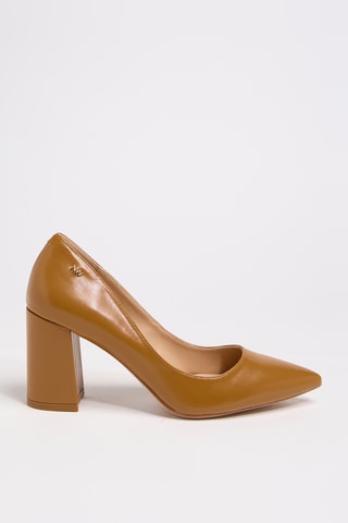 Décolleté in vernice - Marrone