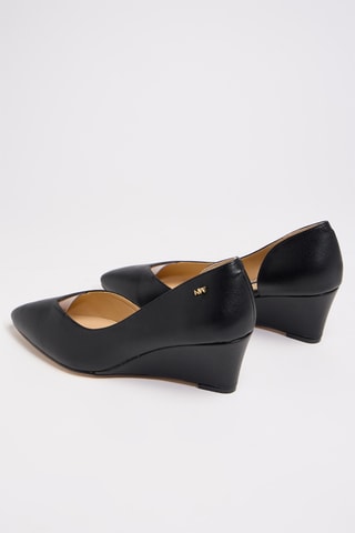 Décolleté con zeppa - Nero