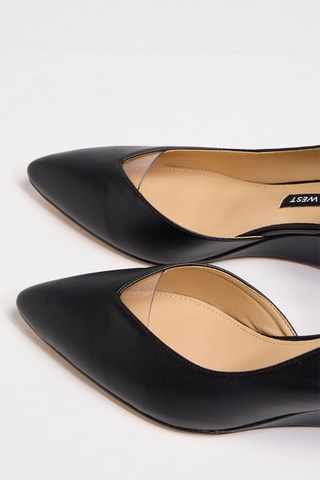 Décolleté con zeppa - Nero