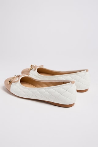Ballerine in vernice - Bianco