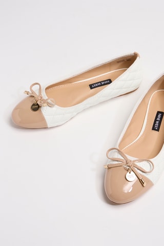 Ballerine in vernice - Bianco