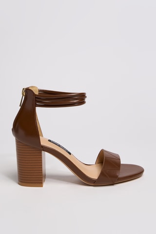 Sandali con tacco - Marrone