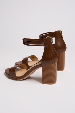 Sandali con tacco - Marrone