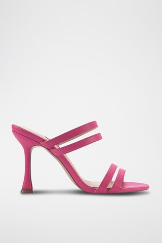 Sandali con tacco Ninfe - Fucsia