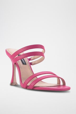 Sandali con tacco Ninfe - Fucsia