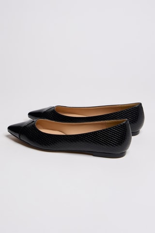 Ballerine in vernice - Nero