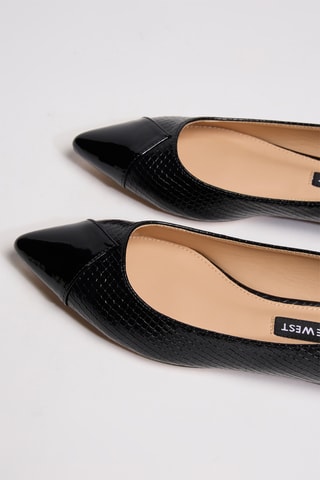 Ballerine in vernice - Nero