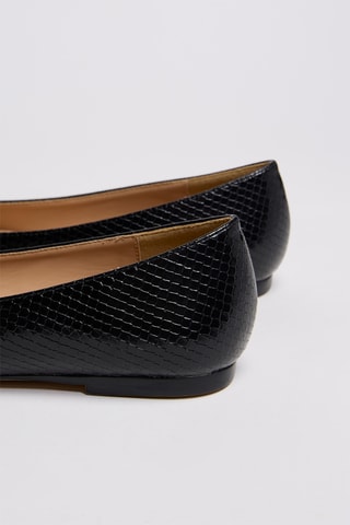 Ballerine in vernice - Nero