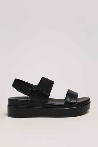 Sandali platform - Nero