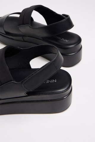 Sandali platform - Nero