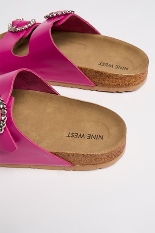 Ciabatte in pelle - Fucsia