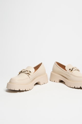 Mocassini platform - Beige