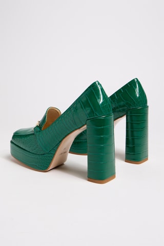 Mocassini con tacco - Verde