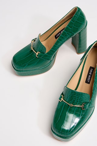 Mocassini con tacco - Verde