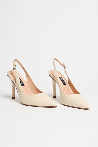 Décolleté in vernice - Beige