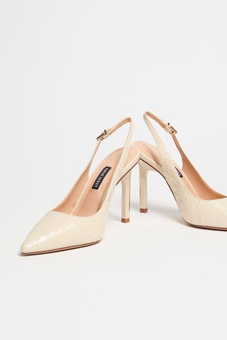 Décolleté in vernice - Beige