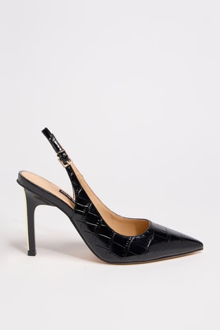 Décolleté in vernice - Nero