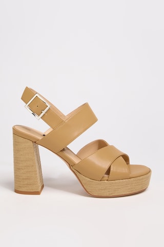 Sandali platform - Beige