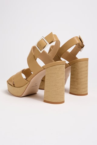 Sandali platform - Beige