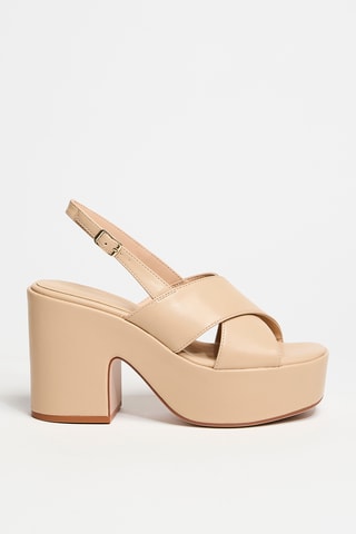 Sandali platform - Beige
