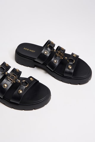 Ciabatte platform - Nero