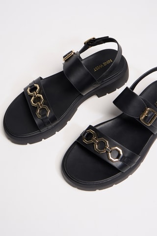 Sandali platform - Nero