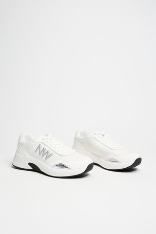 Sneakers con zeppa - Bianco