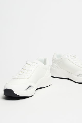 Sneakers con zeppa - Bianco