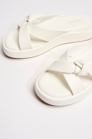 Ciabatte platform - Bianco