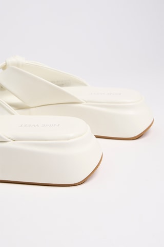 Ciabatte platform - Bianco