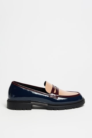 Mocassini in vernice Popup - Navy