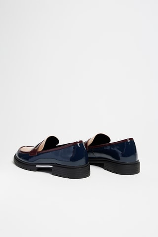 Mocassini in vernice Popup - Navy