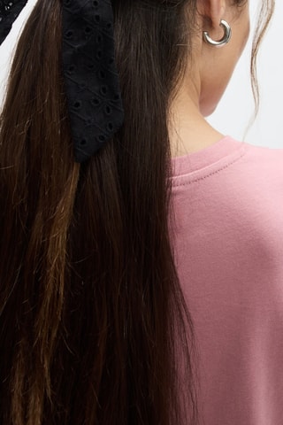 Scrunchie in sangallo - Nero