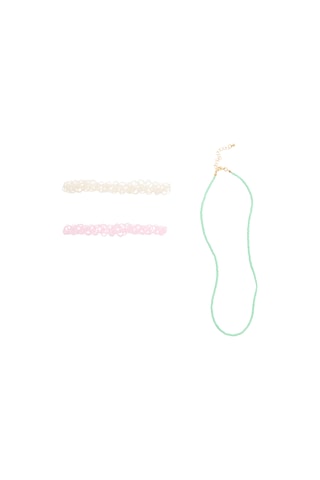 Parure - Verde e rosa