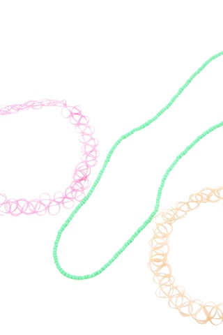 Parure - Verde e rosa