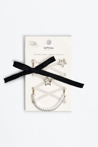 4 charm per scarpe - Nero e bianco