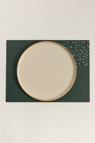 Set de table en cuir - Vert foncé