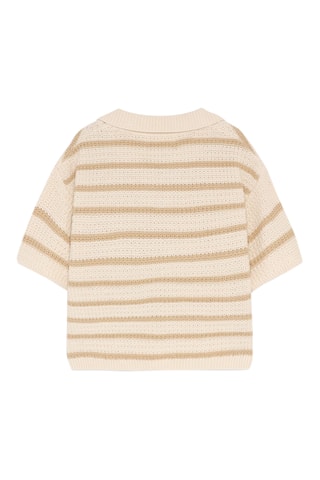 Maglia - Ecrù e marrone chiaro