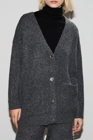 Cardigan - Grigio melange
